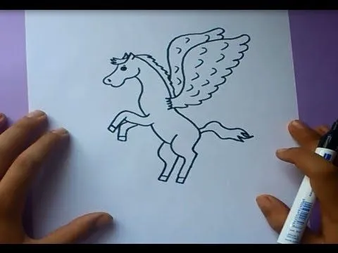 Como dibujar a Pegaso paso a paso | How to draw Pegaso - YouTube