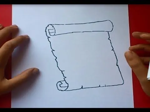 Como dibujar un pergamino paso a paso 2 | How to draw a scroll 2 ... Como dibujar un pergamino paso a paso 2 | How to draw a scroll 2 ...