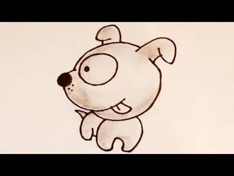 Como dibujar un perro en caricatura - YouTube Como dibujar un perro en caricatura - YouTube