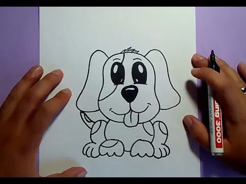 Como dibujar un perro paso a paso 23 | How to draw a dog 23 - YouTube