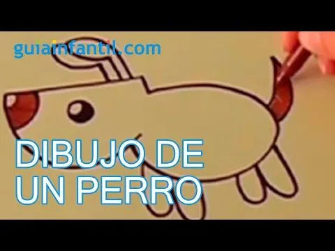 Cómo dibujar un perro paso a paso. Actividades para niños - YouTube