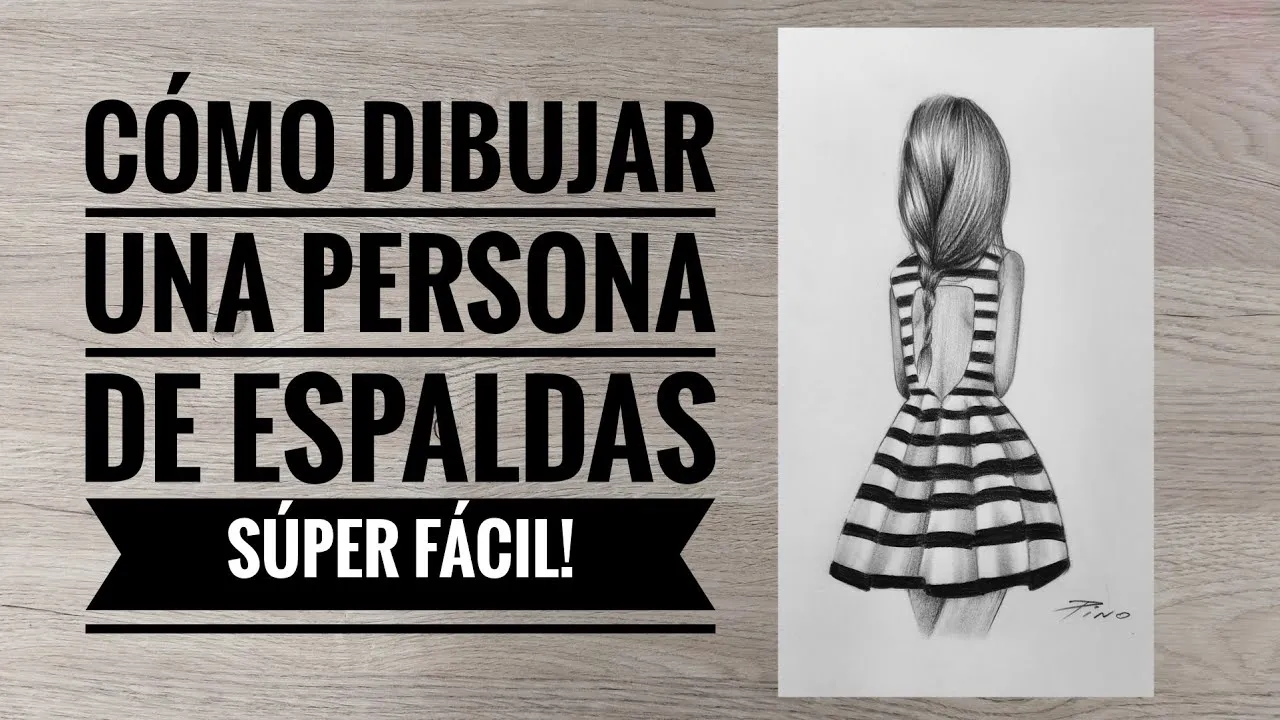 Cómo dibujar una persona de espaldas SÚPER FÁCIL! ✏ Cómo dibujar una persona de espaldas SÚPER FÁCIL! ✏