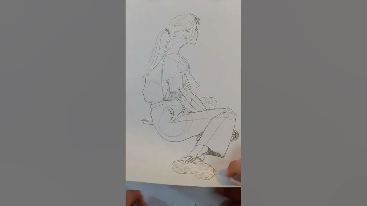 Cómo dibujar una persona sentada? #shorts - YouTube Cómo dibujar una persona sentada? #shorts - YouTube