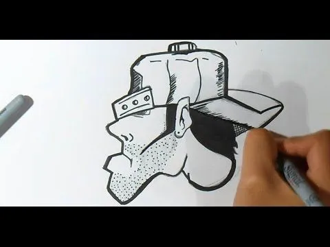 cómo dibujar un personaje Rapero con gorra | Wizard art - by ...
