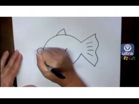 Como dibujar un pez de caricatura - YouTube