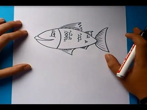 Como dibujar un pez paso a paso 3 | How to draw a fish 3 - YouTube