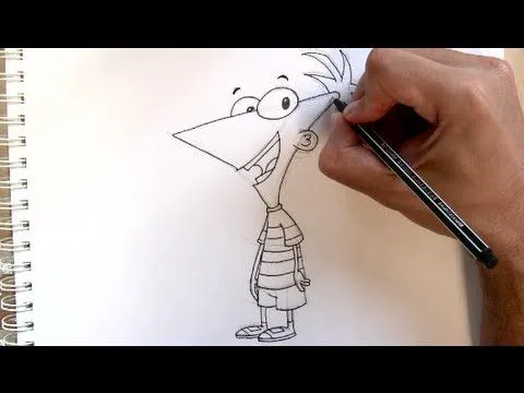 Cómo dibujar a Phineas de Phineas y Ferb paso a paso - Dibujos ...