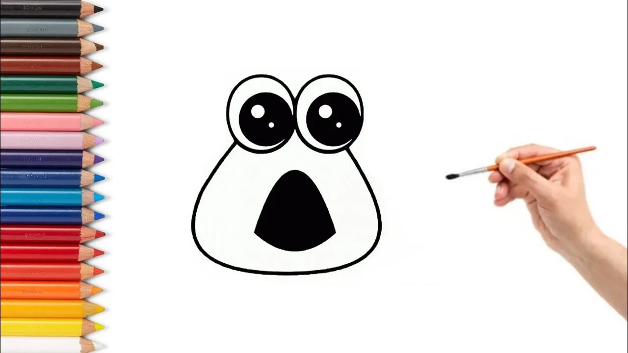 Como Dibujar y Pintar a POU - Dibujos para niños - ART COLORS KIDS - YouTube Como Dibujar y Pintar a POU - Dibujos para niños - ART COLORS KIDS - YouTube
