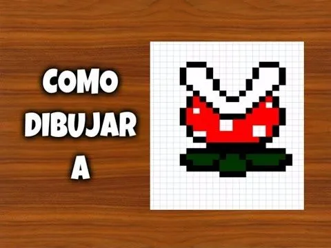 Como dibujar a la planta carnivora | Para Minecraft | Pixel Art ... Como dibujar a la planta carnivora | Para Minecraft | Pixel Art ...
