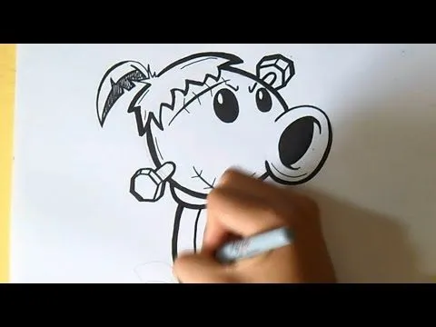 cómo dibujar Plants vs Zombies (Frankenstein) Graffiti - by Dw ...