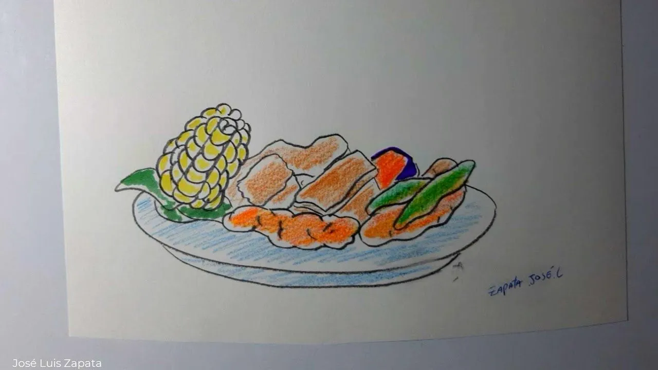 Cómo dibujar un plato de PACHAMANCA? | HD - YouTube Cómo dibujar un plato de PACHAMANCA? | HD - YouTube