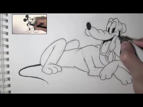 Cómo dibujar a Pluto paso a paso - Dibujos para Pintar - YouTube
