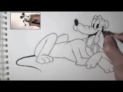 Cómo dibujar a Pluto paso a paso - Dibujos para Pintar - YouTube Cómo dibujar a Pluto paso a paso - Dibujos para Pintar - YouTube