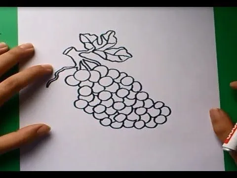 Como dibujar un racimo de uvas paso a paso | How to draw a bunch ... Como dibujar un racimo de uvas paso a paso | How to draw a bunch ...