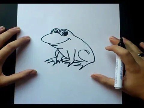 Como dibujar una rana paso a paso | How to draw a frog - YouTube Como dibujar una rana paso a paso | How to draw a frog - YouTube