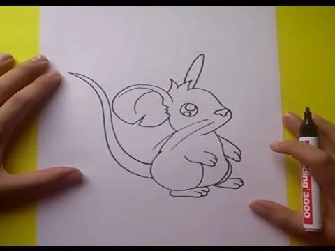 Como dibujar un raton paso a paso 2 | How to draw a mouse 2 - YouTube Como dibujar un raton paso a paso 2 | How to draw a mouse 2 - YouTube