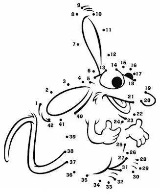 Dibujar ratón uniendo puntos para colorear y pintar ~ 4 Dibujo Dibujar ratón uniendo puntos para colorear y pintar ~ 4 Dibujo