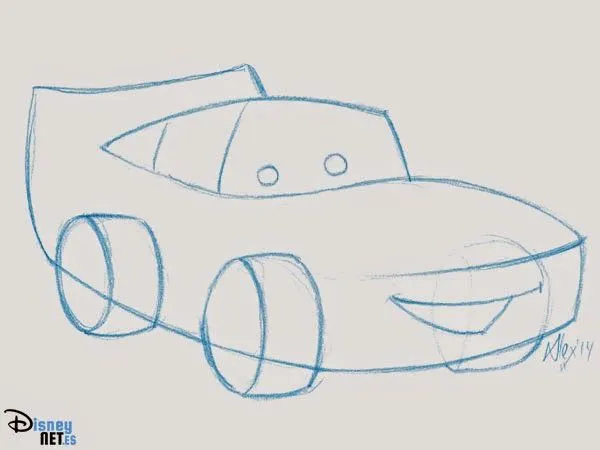 Cómo dibujar a Rayo McQueen | DisneyNet