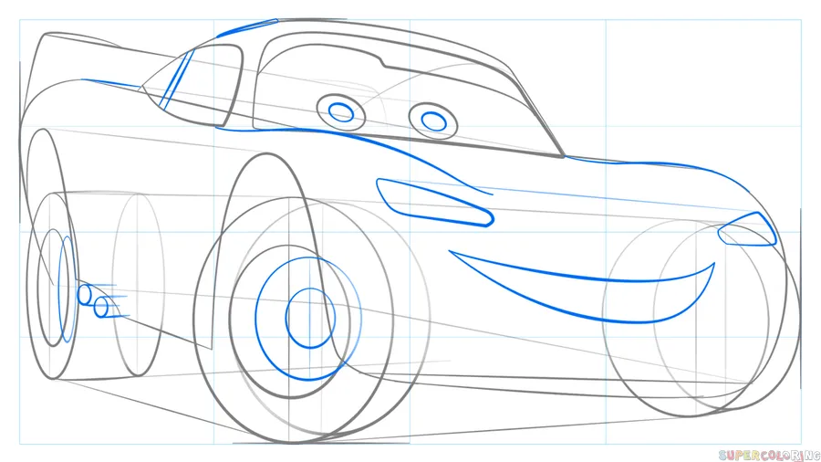 Cómo dibujar a Rayo McQueen | Tutorial de dibujo paso a paso Cómo dibujar a Rayo McQueen | Tutorial de dibujo paso a paso