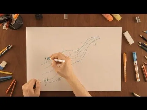 Cómo dibujar un río : Dibujos de la Naturaleza - YouTube Cómo dibujar un río : Dibujos de la Naturaleza - YouTube