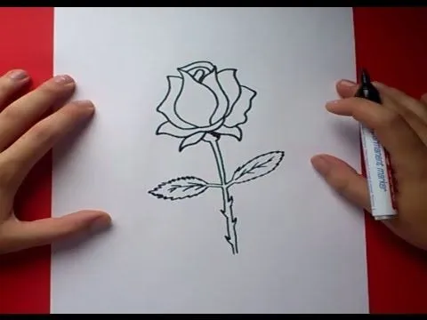 Como dibujar una rosa paso a paso 3 | How to draw a rose 3 - YouTube Como dibujar una rosa paso a paso 3 | How to draw a rose 3 - YouTube