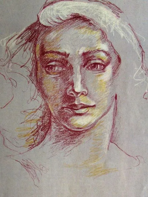 Dibujar un rostro con lápices de colores. Paso a paso | Pintura y ...