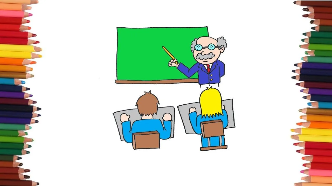 como dibujar un salon de clases | Dibujos faciles - YouTube como dibujar un salon de clases | Dibujos faciles - YouTube