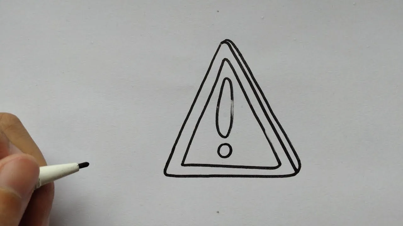 Cómo dibujar señales de advertencia/How to draw warning signs - YouTube Cómo dibujar señales de advertencia/How to draw warning signs - YouTube