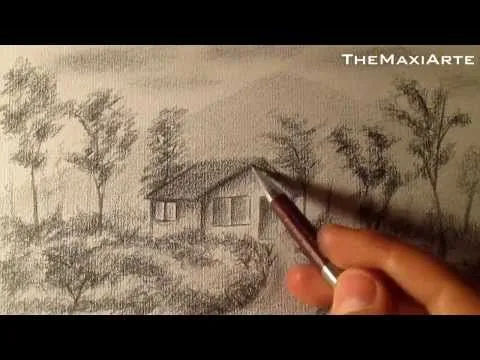 Cómo dibujar un sencillo paisaje a lápiz, cómo dibujar bocetos de ... Cómo dibujar un sencillo paisaje a lápiz, cómo dibujar bocetos de ...