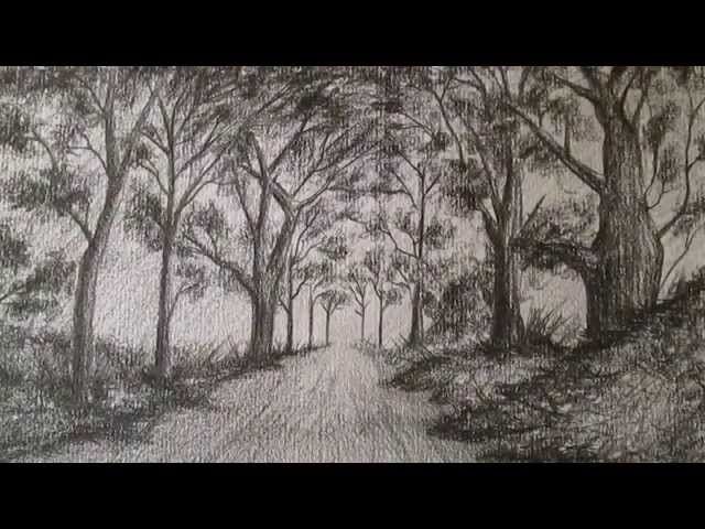 Cómo dibujar un sencillo paisaje a lápiz,aprender a dibujar ... Cómo dibujar un sencillo paisaje a lápiz,aprender a dibujar ...