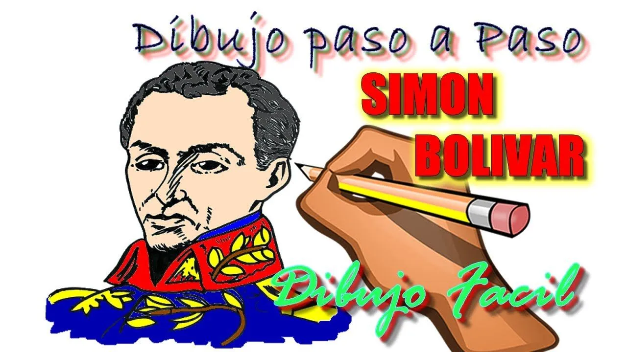 COMO DIBUJAR A SIMON BOLIVAR LIBERTADOR DE AMERICA PASO A PASO - YouTube