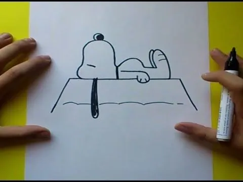 Como dibujar a Snoopy paso a paso 2 | How to draw Snoopy 2 - YouTube Como dibujar a Snoopy paso a paso 2 | How to draw Snoopy 2 - YouTube