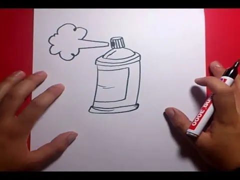 Como dibujar un spray paso a paso | How to draw a spray - YouTube
