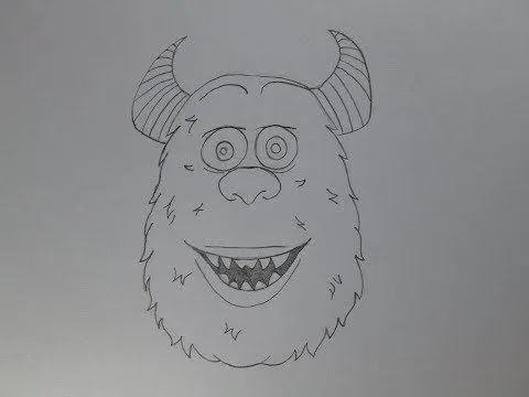 Cómo dibujar Sulley de Monsters, Inc. - YouTube