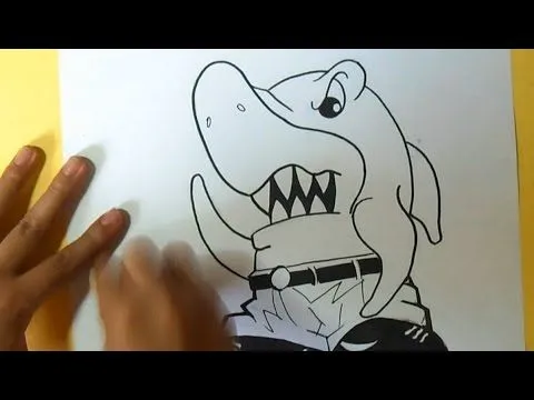 cómo dibujar un tiburón cholo | Wizard art - by Graffiti Wörld ... cómo dibujar un tiburón cholo | Wizard art - by Graffiti Wörld ...