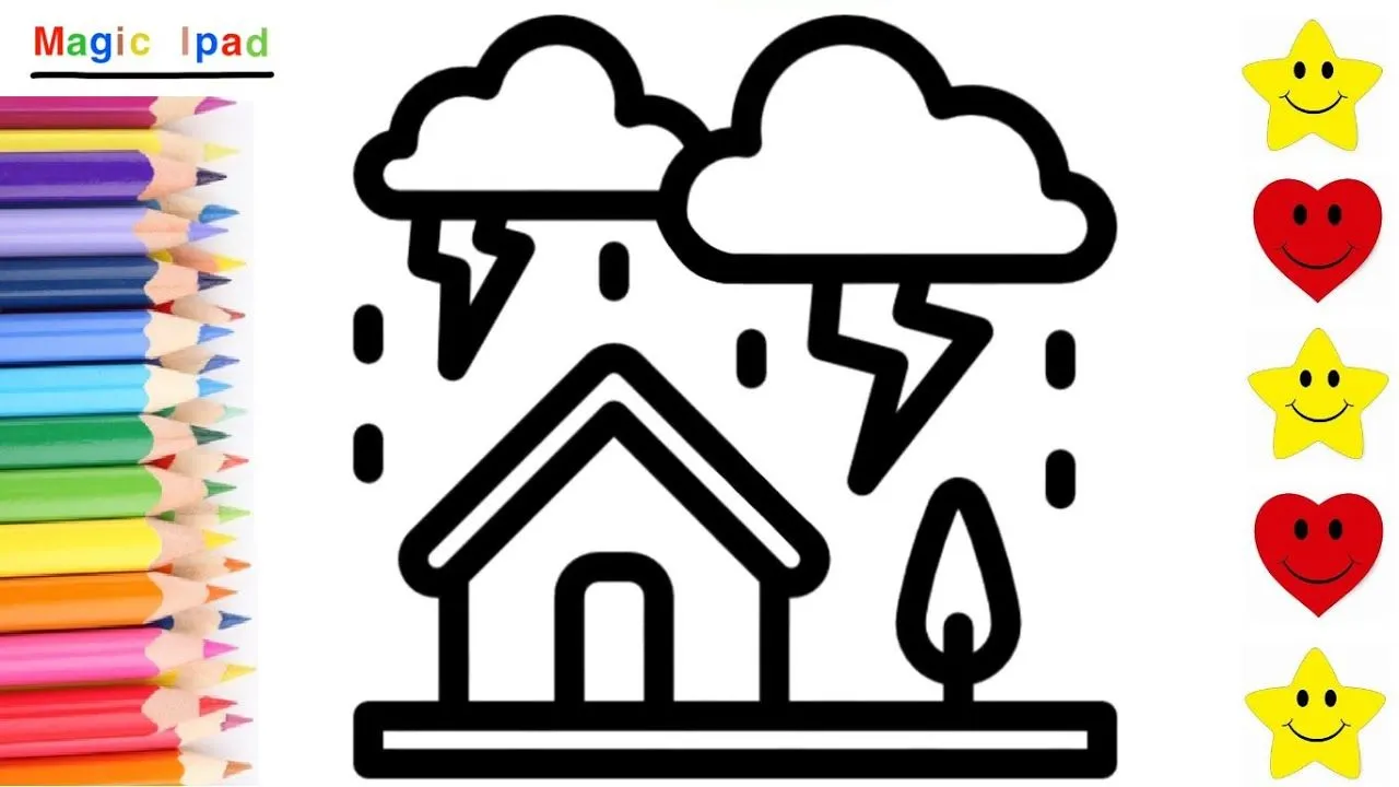Como dibujar una TORMENTA | dibujos para niños Como dibujar una TORMENTA | dibujos para niños