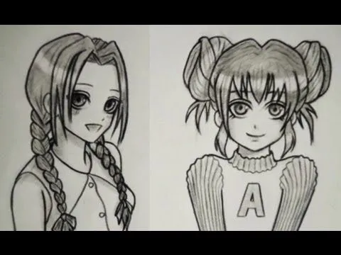 COMO DIBUJAR TRENZAS / COMO DIBUJAR CABELLO MANGA - YouTube