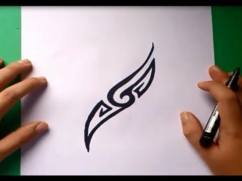 Como dibujar un tribal paso a paso 34 | How to draw one tribal 34 ...