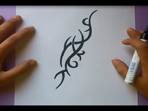 Como dibujar un tribal paso a paso 39 | How to draw one tribal 39 ... Como dibujar un tribal paso a paso 39 | How to draw one tribal 39 ...