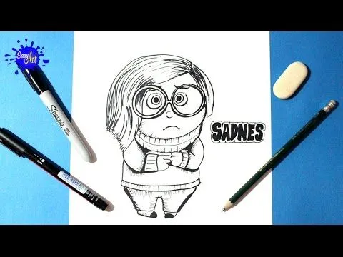 Como dibujar a tristeza de inside out,how to draw sadness - YouTube