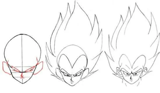 Como dibujar a vegeta | David | Pinterest