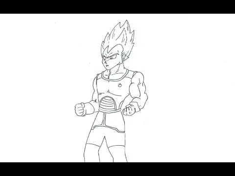 Como dibujar a Vegeta Super SSJ Dios (Dragon Ball: Fukkatsu no F ...