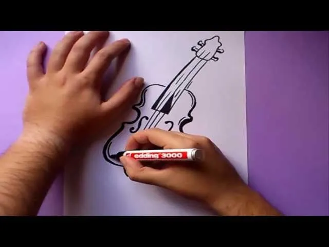 Como dibujar un violin paso a paso | How to draw a violin - YouTube Como dibujar un violin paso a paso | How to draw a violin - YouTube