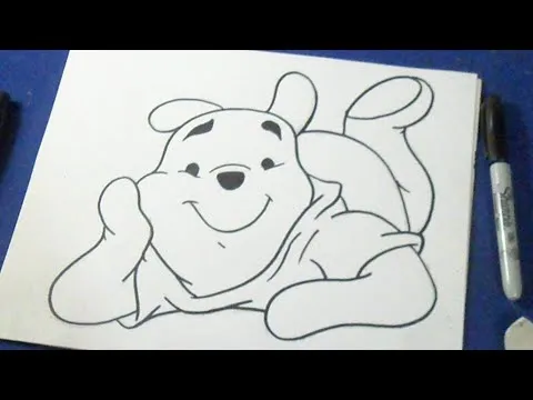 Cómo dibujar a Winnie Pooh - YouTube