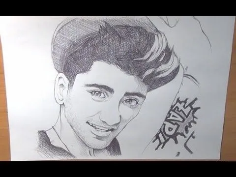Dibujar a Zayn Malik de One Direction - YouTube