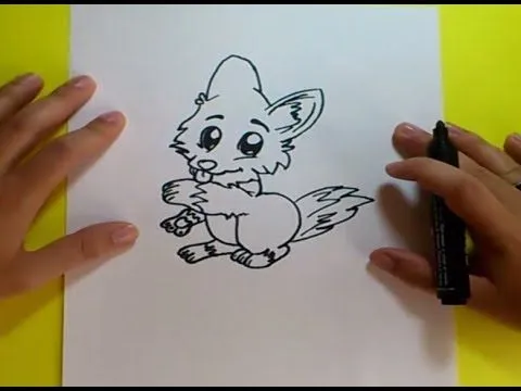 Como dibujar un zorro paso a paso | How to draw a fox - YouTube Como dibujar un zorro paso a paso | How to draw a fox - YouTube