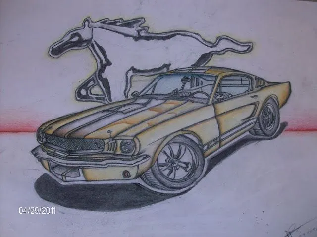 Dibuje un Mustang 67 - Taringa! Dibuje un Mustang 67 - Taringa!