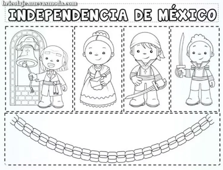 Dibujo del 15 de septiembre para colorear: 6 plantillas bonitas que puedes imprimir Dibujo del 15 de septiembre para colorear: 6 plantillas bonitas que puedes imprimir