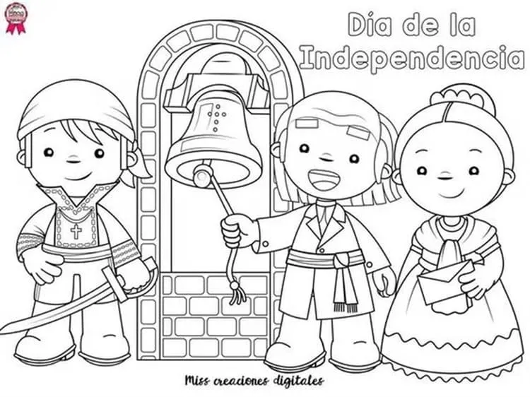Dibujo del 15 de septiembre para colorear: 6 plantillas bonitas que puedes imprimir Dibujo del 15 de septiembre para colorear: 6 plantillas bonitas que puedes imprimir