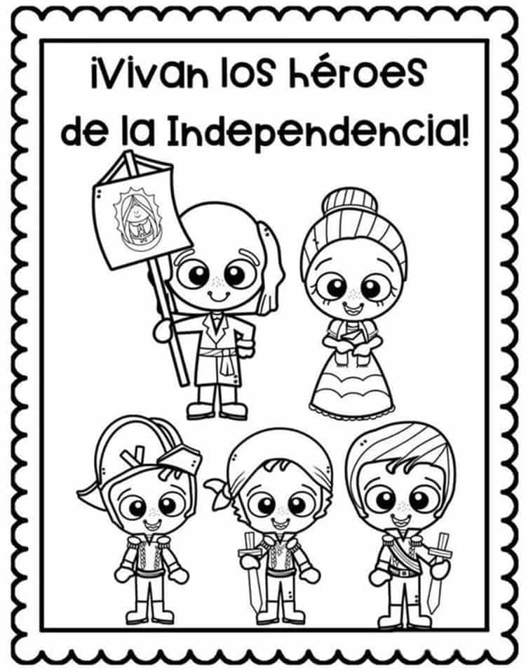Dibujo del 15 de septiembre para colorear: 6 plantillas bonitas que puedes imprimir Dibujo del 15 de septiembre para colorear: 6 plantillas bonitas que puedes imprimir